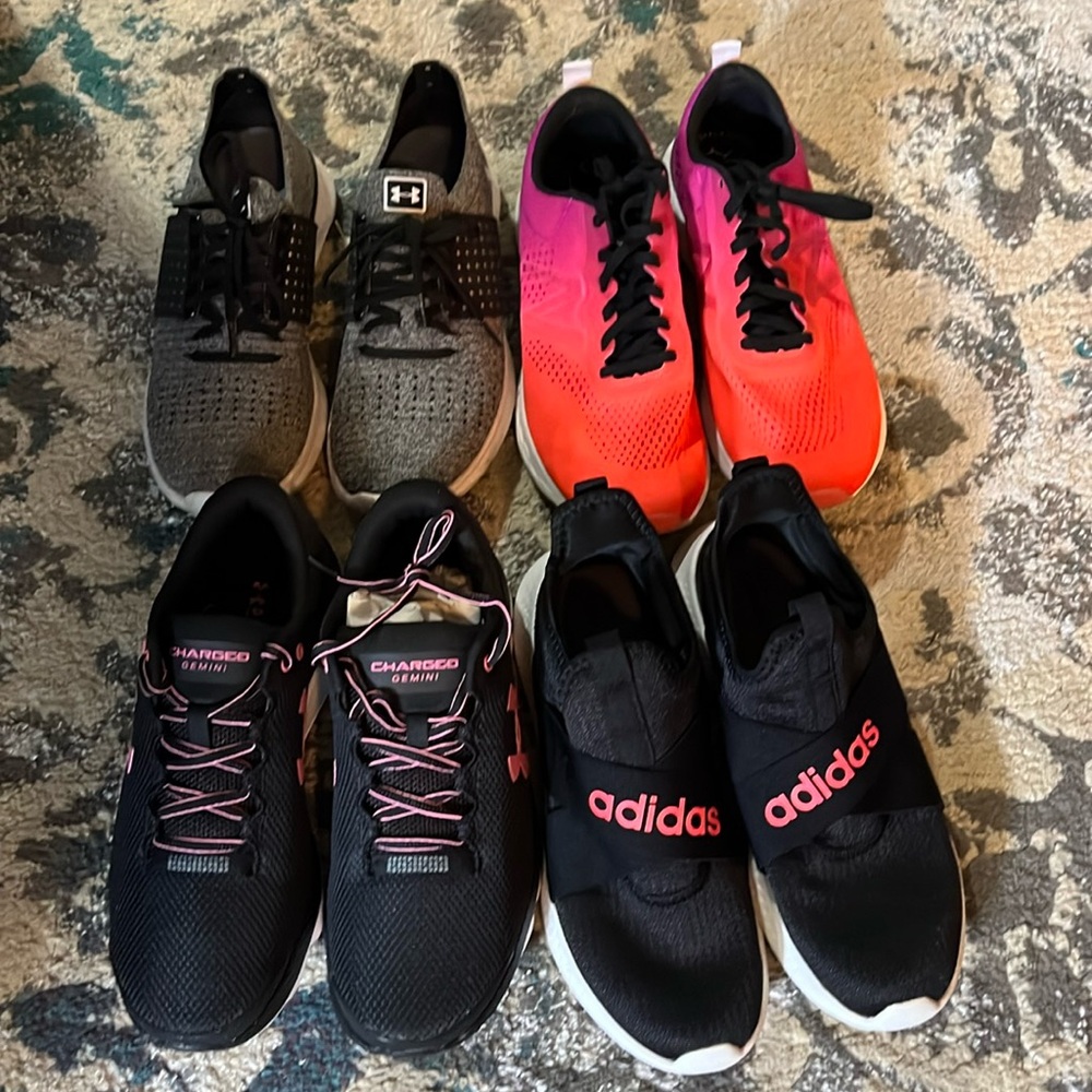 Various sneaker - different brands. Unable to wear at work. New and used.